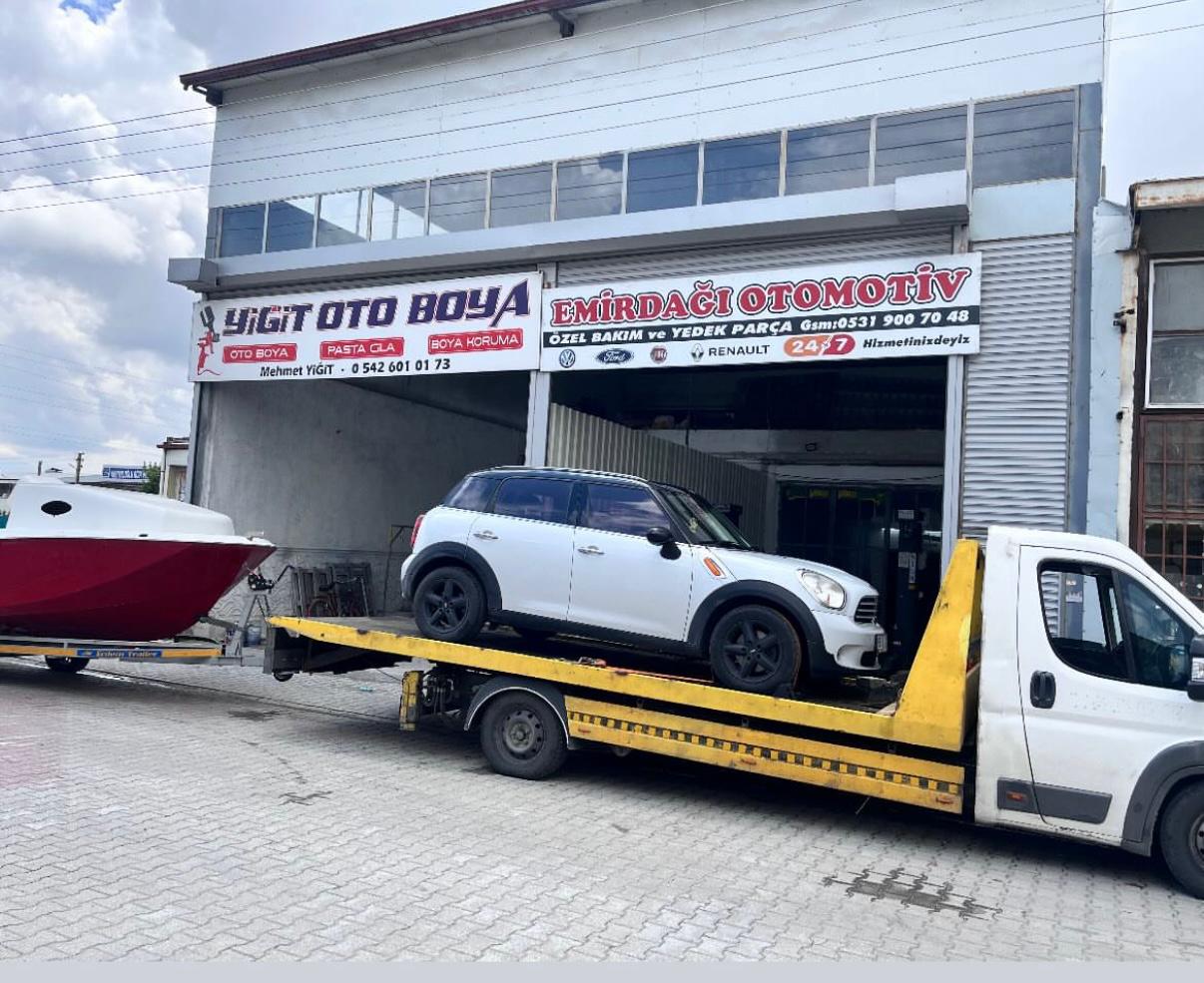 Emirdağı Otomotiv servis alanı ve ekip